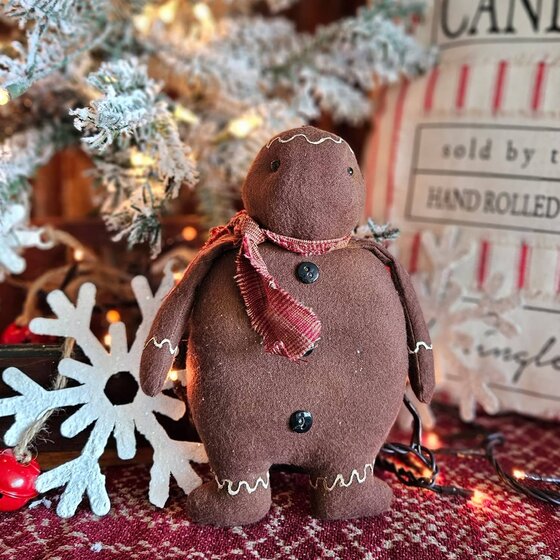 Gingerbread Man With Scarf