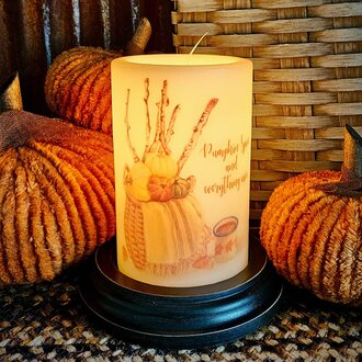 Pumpkin Spice & Everything Nice Candle Sleeve Antique Vanilla