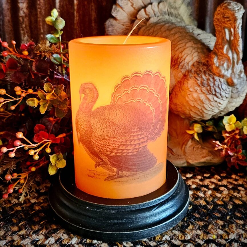 Turkey Candle Sleeve