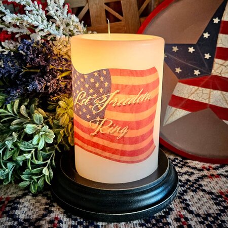 Let Freedom Ring Candle Sleeve - Vanilla