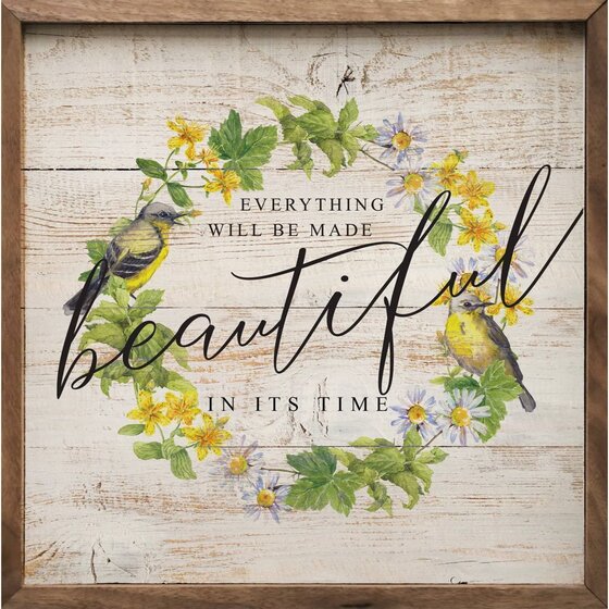 Everything Will Be Made Beautiful Wreath Sign