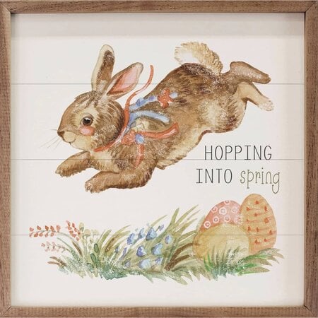 Hopping Into Spring Sign