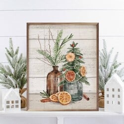 Seasonal Market III By Mary Urban Wooden Framed Sign