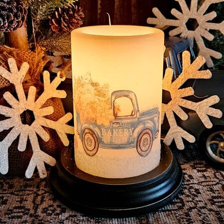 Seasonal Cookie Truck Candle Sleeve - Gumdrop
