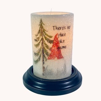 No Place Like Gnome Candle Sleeve Gumdrop