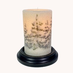 Silent Snowfall Forest Candle Sleeve - Gumdrop
