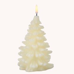 Christmas Tree Candle Ivory -  4" x 7"