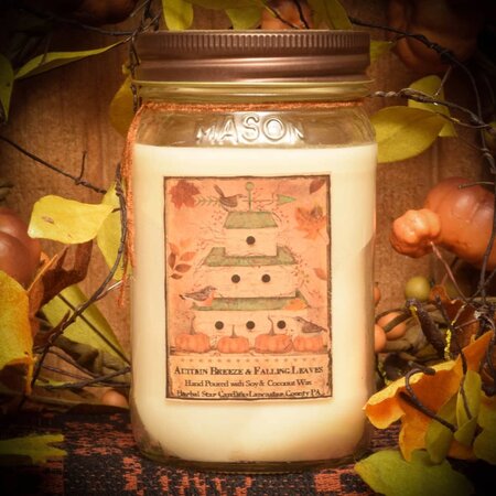 Falling Leaves 16oz Soy Jar Candle