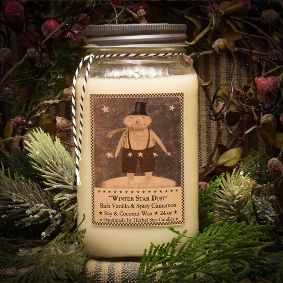 Winter Star Dust Soy Jar Candle
