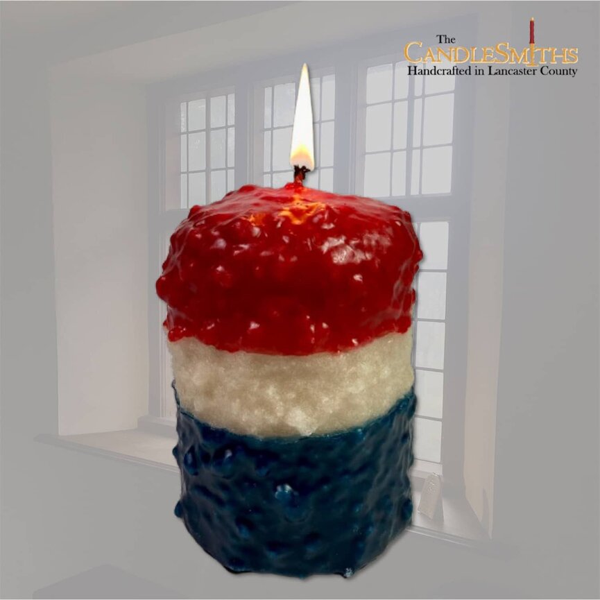 Olde Glory Scented Pillar Candle - Short