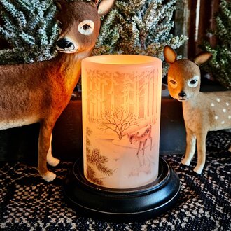 Vintage Woods Fawn Candle Sleeve - Vanilla