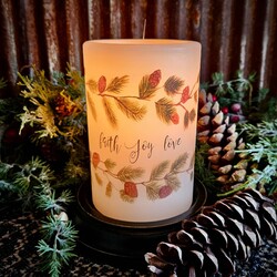 Vintage Joy Garland Vanilla Candle Sleeve