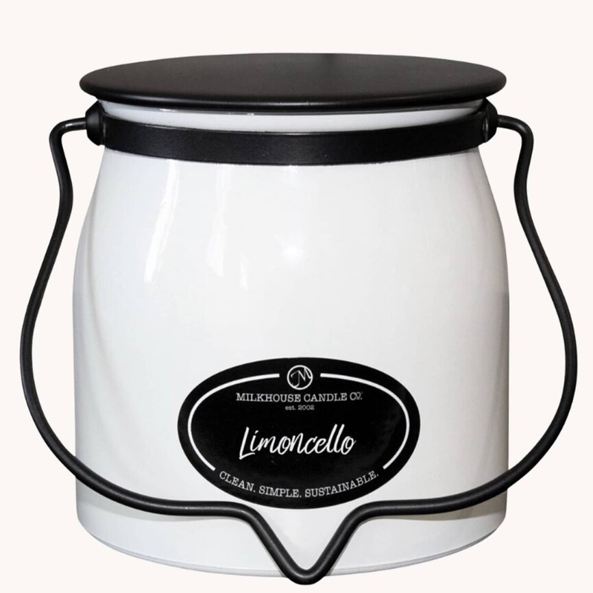 Milkhouse Candle Limoncello 16oz Butter Jar