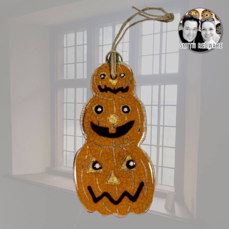 Three Stack Pumpkin Ornament
