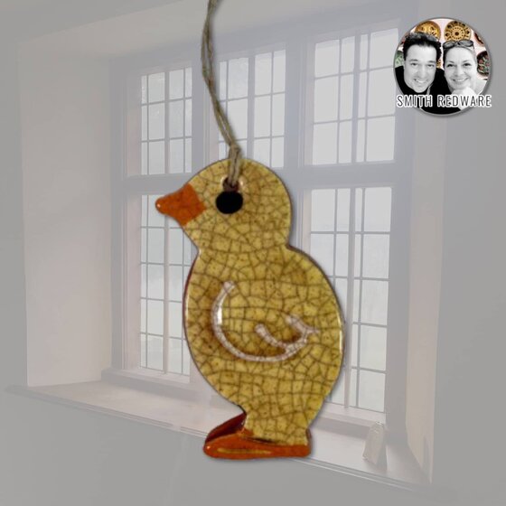 Smith Redware - Handmade Chick Ornament