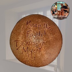 Mini Round Plate with Crow on Bee Skep - 3.75"