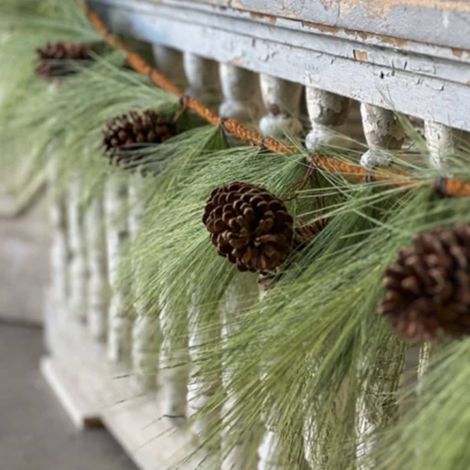 Christmas Loft Needle Pine Rope Garland 9' | Nana's Farmhouse - Nana's ...