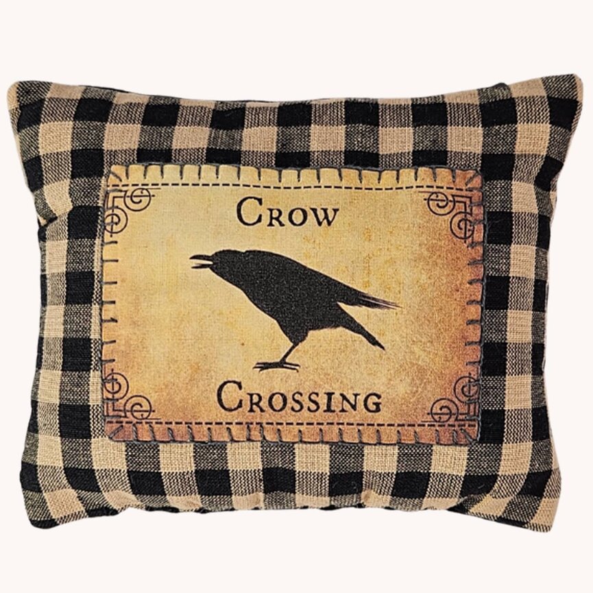 Crow Crossing Bowl Filler Pillow - 6" W x 5" T