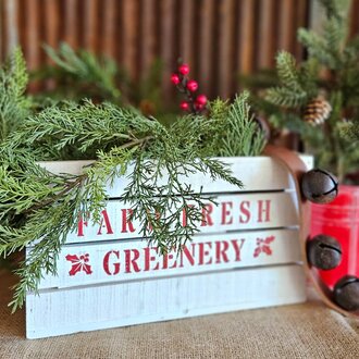 Farm Fresh Greenery Crate