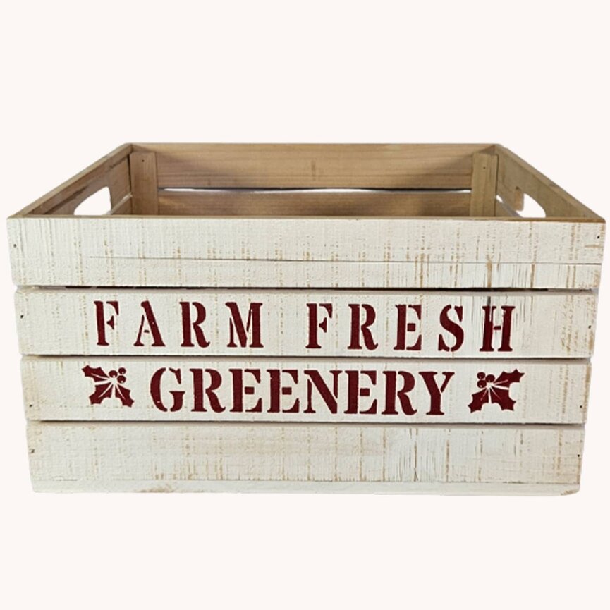 Farm Fresh Greenery Crate