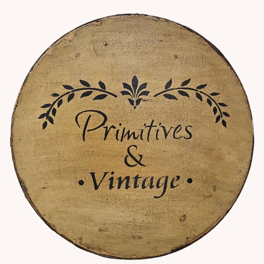 Large Round Buttermilk Box with Lid Primitives & Vintage - 14"x 8"