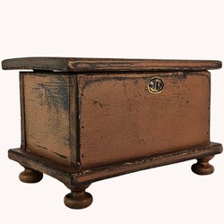Sugar Box Wooden Cabin Brown - 14"x9"x9"