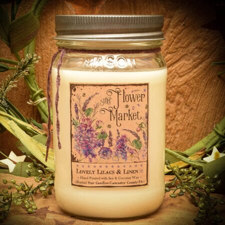 Lovely Lilacs & Linen Soy Jar Candle