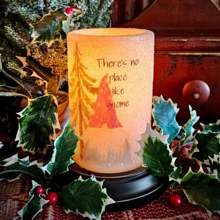 No Place Like Gnome Candle Sleeve Gumdrop