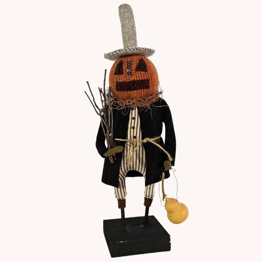 Orange Pumpkin Man Sticks & Squash - 16"