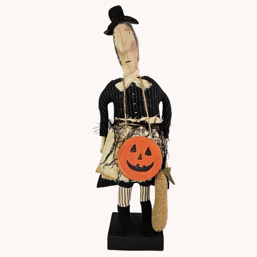 Witch with Pumpkin Face Pantry Box  - 17.5"