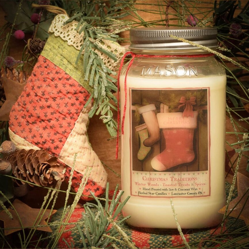Christmas Traditions Soy Jar Candle - 24oz