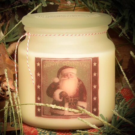 Old Santa Cinnamon Soy Candle Apothecary Jar