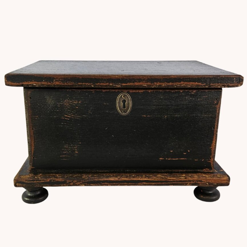 Sugar Box Wooden Black - 14"x 9"x9"