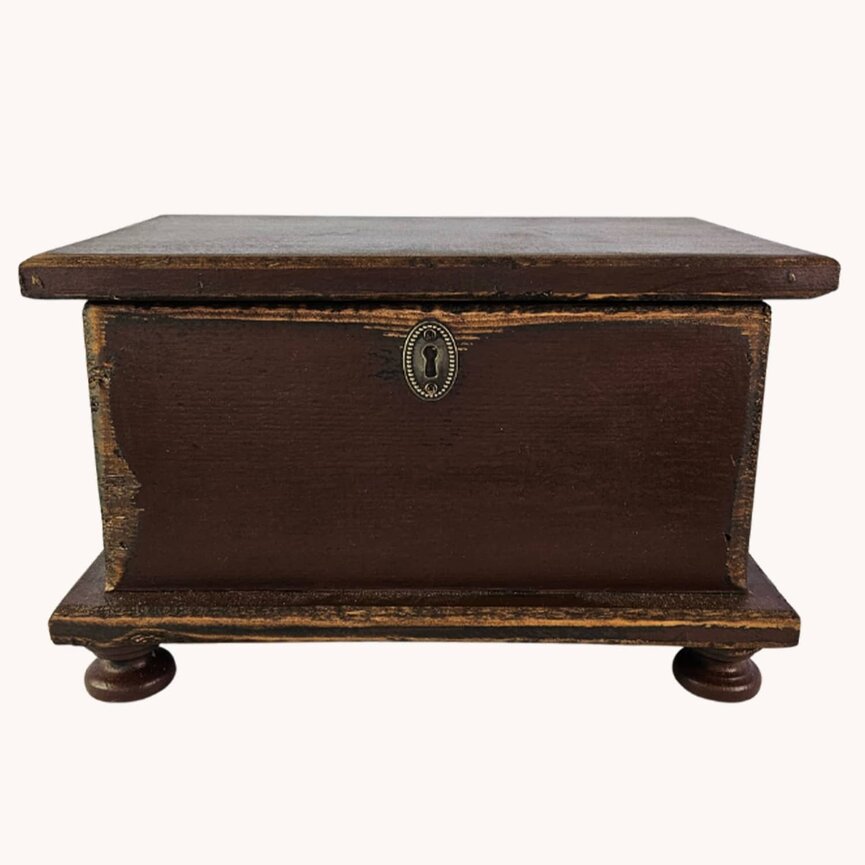 Sugar Box Wooden Cottage Red  - 14"x 9"x9"