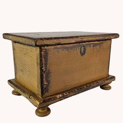 Sugar Box - Wooden Mustard  - 14"x 9"x 9"