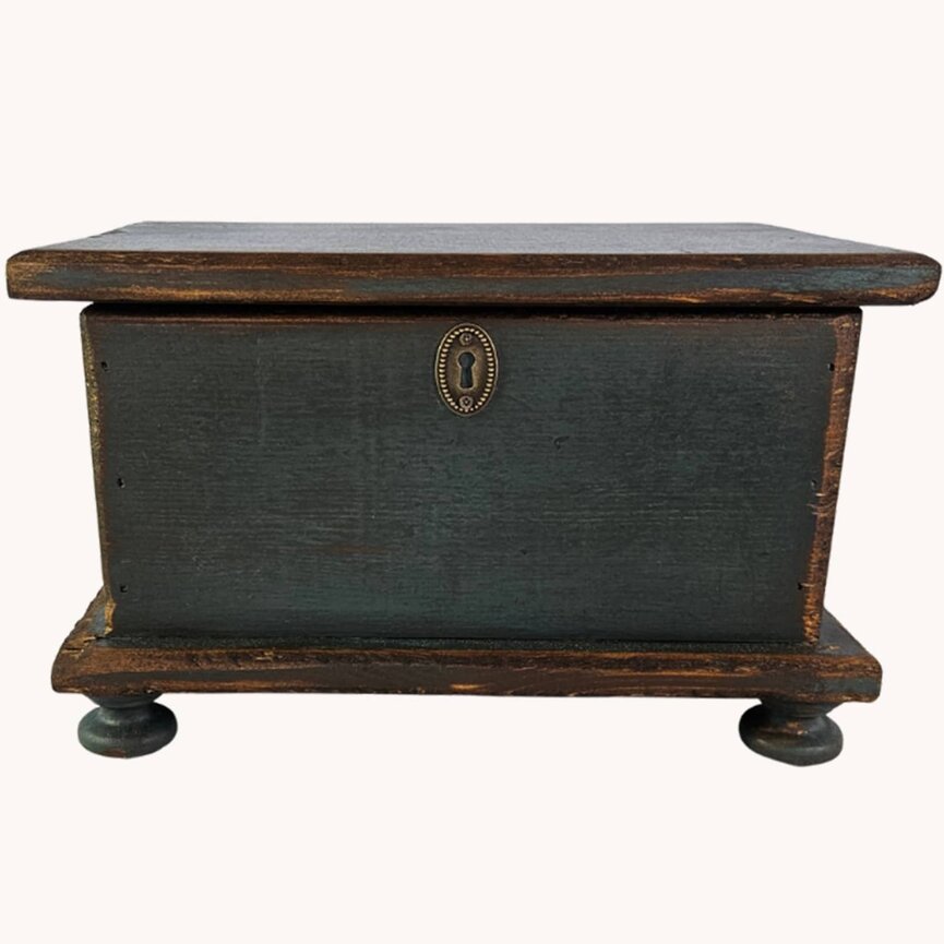 Sugar Box Wooden Arnett Blue - 14"x 8.5"x 8.5"