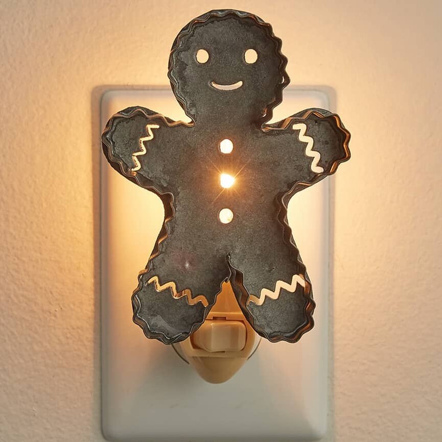 Gingerbread Night Light - 5.75" H x 3.25" W