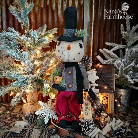 Percy Snowboy Doll with Top Hat