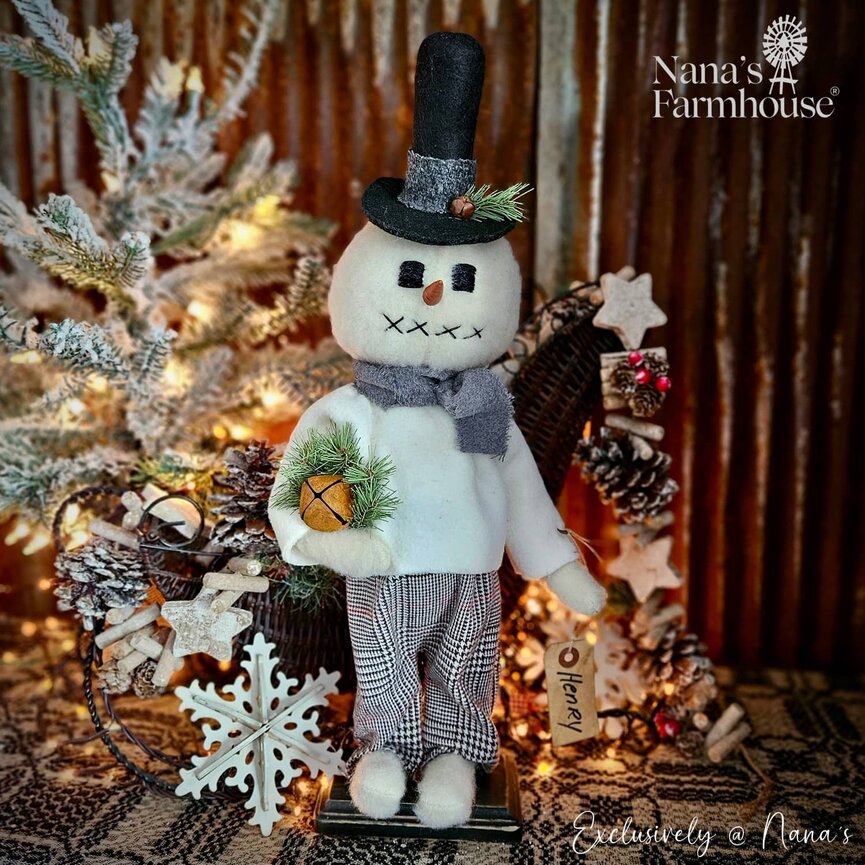 Henry Snowboy White Jacket Brown Houndstooth Pants Rusty Jingle Bell  - 19" Exclusive