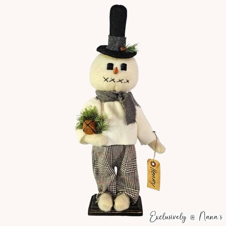 Primitive Snowman on Muffin Pan, Primitive Snowmen, Metal Snowman, Painted  Snowman, Rustic Snowman, Country Snowman, Muffin Pan