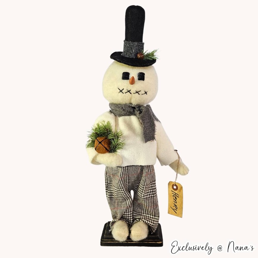 Henry Snowboy White Jacket Brown Houndstooth Pants Rusty Jingle Bell  - 19" Exclusive