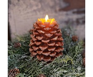 Luminara Pinecone Candle Small  Nana's Farmhouse - Nana's Farmhouse