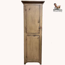 Split Door Chimney Cabinet Milky Way Over Black - 76" T