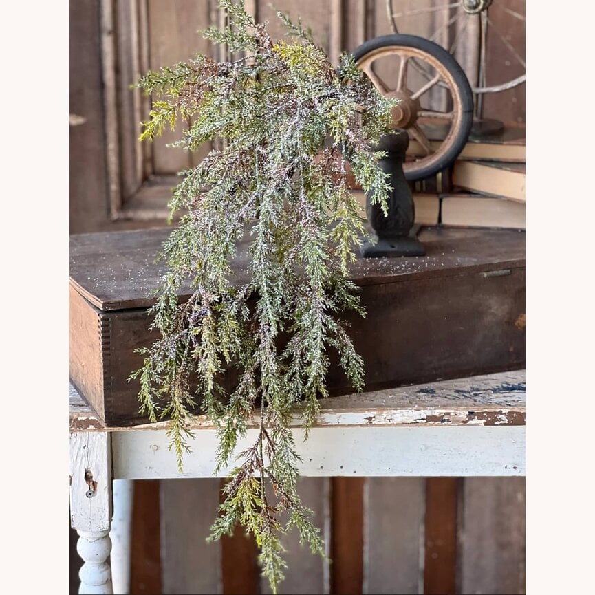 Prickly Pine Hanging with Snow - 33"
