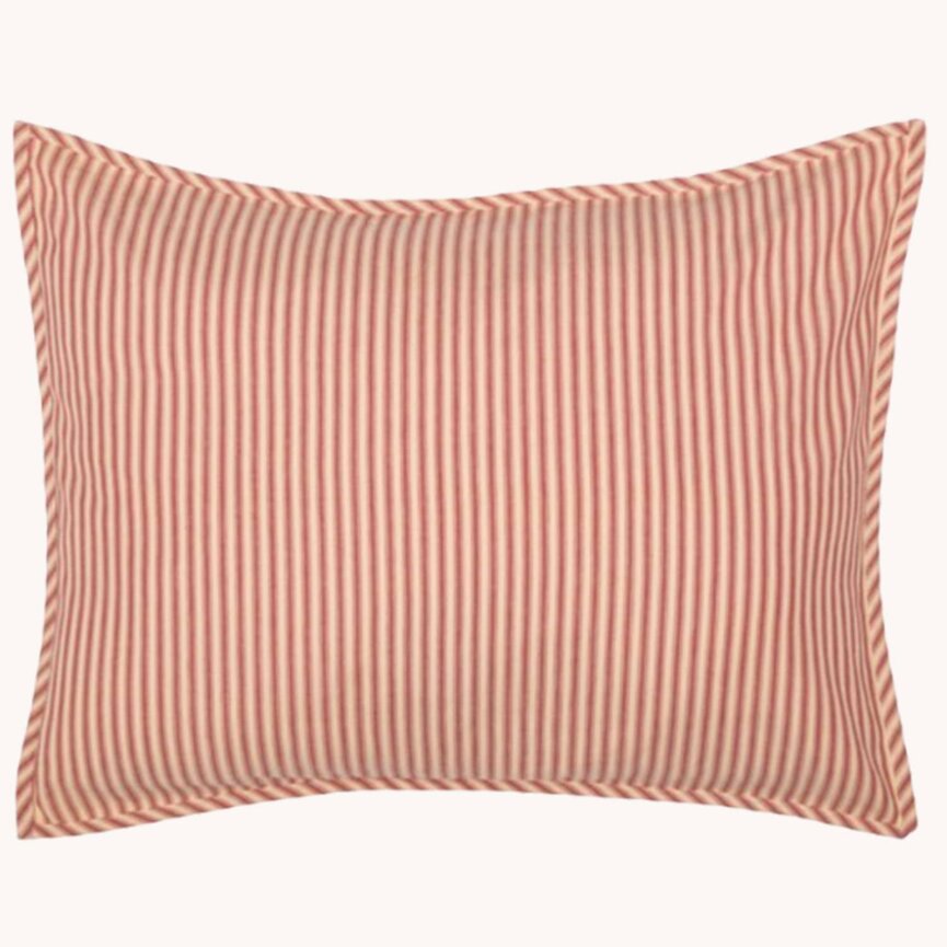Sawyer Mill Red Ticking Stripe Sham