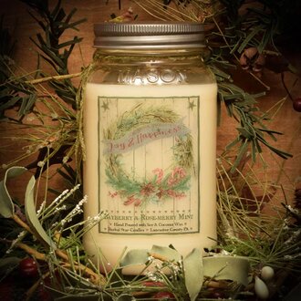 Bayberry & Rose-Merry Mint Soy Jar Candle