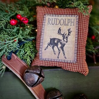 Rudolph Bowl Filler Pillow