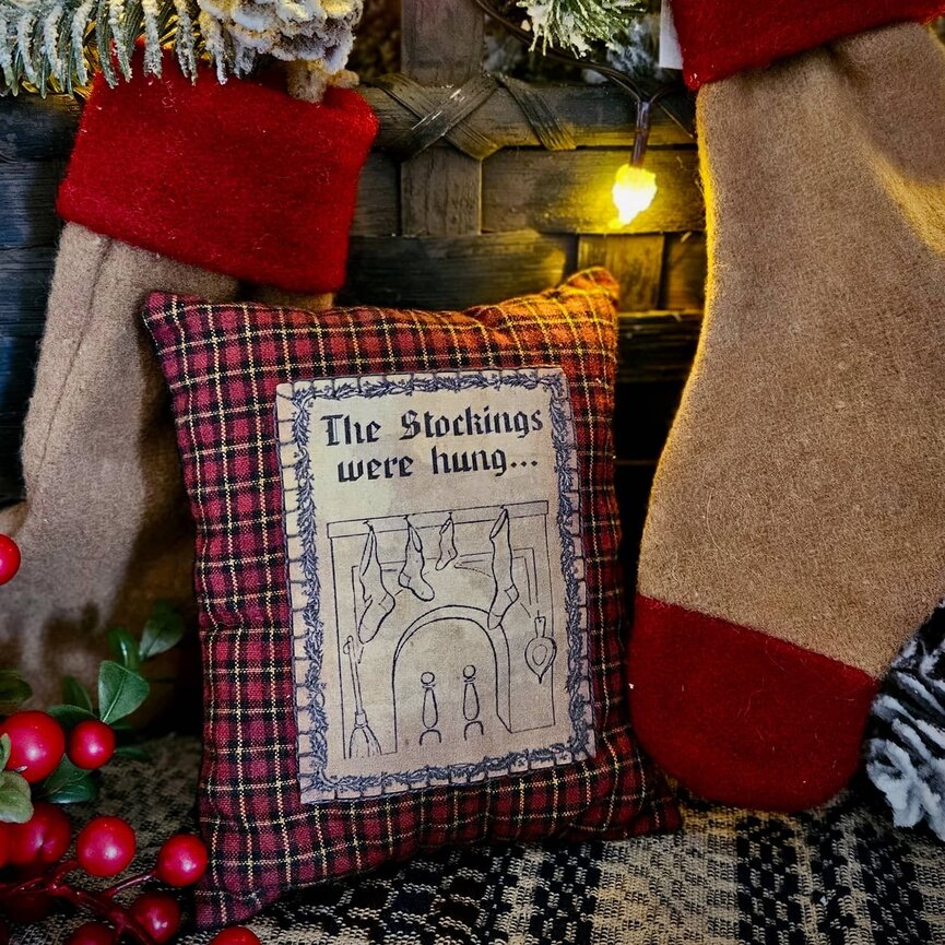 Stockings Were Hung Bowl Filler Pillow - 5" x 6"