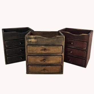 K Cup Cabinet Distressed Three Drawer