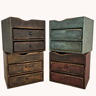 K Cup Two Drawer Distressed Cabinet